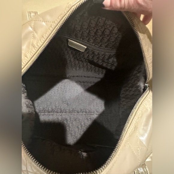 Christian Dior Cannage Patent Tan Bowler Bag - Picture 13 of 16